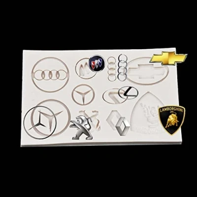 Image of Reland Sun DIY Fondant Silicone Mold Car Logo Cake Molds Bakeware Tools (HH398)
