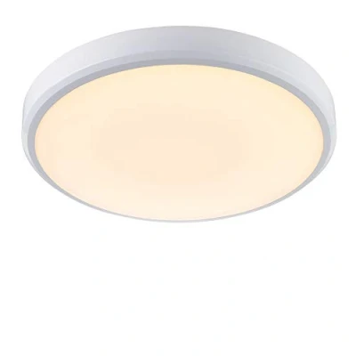Image of Cobra Cct Bathroom Round 15W LED Flush White Ceiling Light, IP44