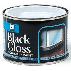 Image of 151 Coatings Gloss Non Drip Paint 180ml Black 388872 by