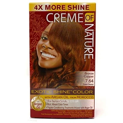 Image of Creme Of Nature Color #7.64 Bronze Copper Exotic Shine (3 Pack)