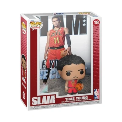 Image of Funko POP! NBA Cover: Slam Trae Young Collectable Vinyl Figure Gift Idea Official Merchandise Toys for Kids &amp; Adults Sports Fans Model Collectors and Display