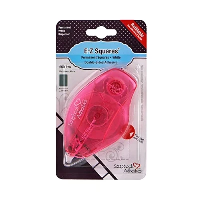 Image of SCRAPBOOK ADHESIVES BY 3L E Z Squares Refillable, White, 8 x 12 mm, 01206
