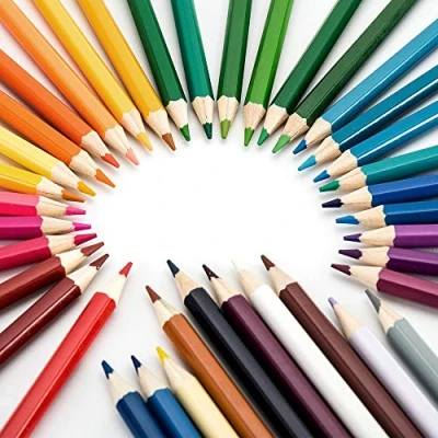 Image of 72 Colors Colouring Pencils set Colored Best Oil Based For Adult Coloring Books Kids Artist Art Drawing Sketching Painting Non toxic