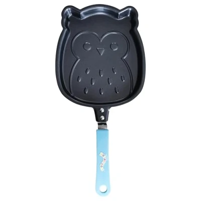 Image of Fizz Creations Squishmallows Winston The Owl Pancake Pan Officially Licensed Secure Handle Shaped Non Stick