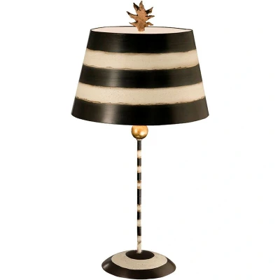 Image of South Beach 1 Light Table Lamp Black, Cream, E27