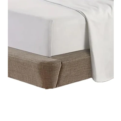 Image of Comfy Nights Extra Deep 40 cm(16&quot;) 100% Brushed Cotton Flannelette Fitted Sheet In (White, Super King)