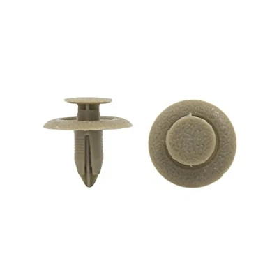 Image of sourcing map Universal 6mm Beige Plastic Trim Rivets Buckle Fastener Clips 50PCS for Car SUV