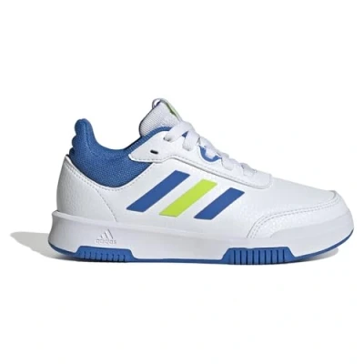 Image of adidas Tensaur Sport Training Lace Shoes Running, FTWR White/Bright Royal/Solar Slime, 3 UK Child
