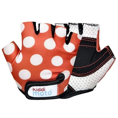 Image of Kiddimoto Kids Cycling Gloves Anti Slip Bike for Boys and Girls Fingerless Mountain BMX, MTB Riding, Gymnastics, Scooters, Skateboard, Balance Bike, Rollerblade.