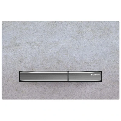 Image of Geberit Sigma50 Dual Flush Plate Chrome / Concrete Look (115.788.JV.2)
