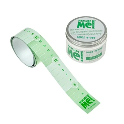 Image of Measure Me! Roll up Door Frame Height Chart for Kids Green Bean