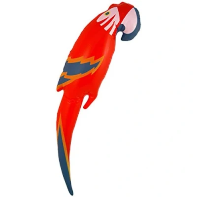Image of Henbrandt Inflatable Parrot 48CM Red Party Bag Filler