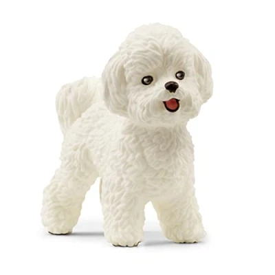 Image of SCHLEICH 13963 Bichon Frise Farm World Toy Figurine for children aged 3 8 Years, White