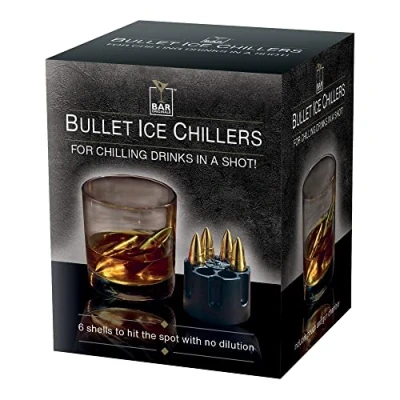 Image of Bar Originale Bullet Ice Cubes Gold 6 Pack