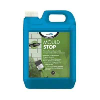 Image of Bond It Mould Stop Powerful Mildew Lichen Remover Cleaner 2.5L Clear liquid Waterbased Non flammable