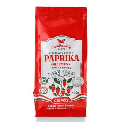Image of Hungarian Paprika, Hot (100g) Certified Kosher, Imported from Hungary, Made in Kalocsa
