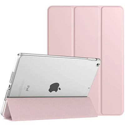 Image of TiMOVO for iPad 10.2 Case 9th Generation 2021/ 8th 2020/ 7th 2019 Case,Slim Translucent Hard PC Protective Smart Cover with Stand Inch Light Pink