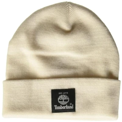 Image of Timberland Men&#039;s Short Watch Cap, Cream, One Size