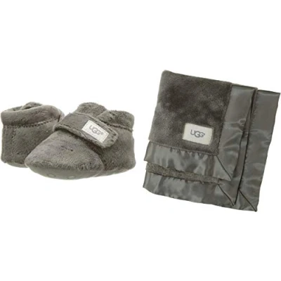Image of UGG Unisex Baby Bixbee and Lovey Fashion Boot, Charcoal, 4 UK