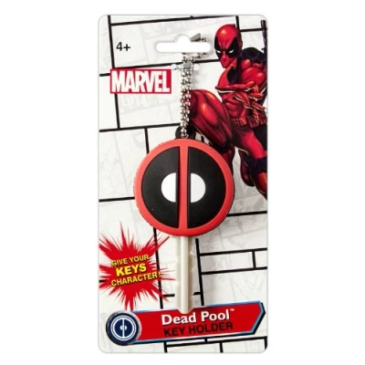 Image of Marvel Deadpool Logo Soft Touch PVC Key Holder Multi colored, 1&quot;