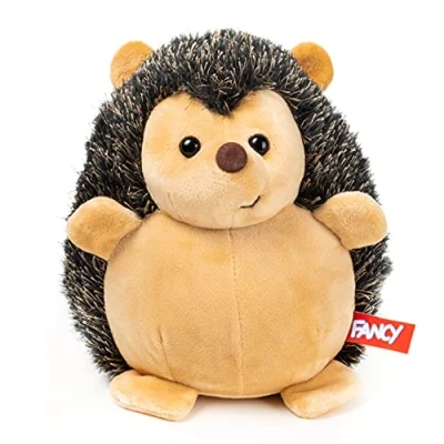 Image of fancy Soft toy hedgehog Teddy small cuddly 10 in/ 24cm plush toys Cute Gifts for Toddler, Boys and Girls, Adult, Brown