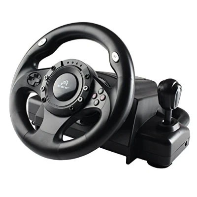 Image of Tracer TRAJOY34009 Steering Wheel + Crankset Drifter Lever (PC/PS2/PS3)