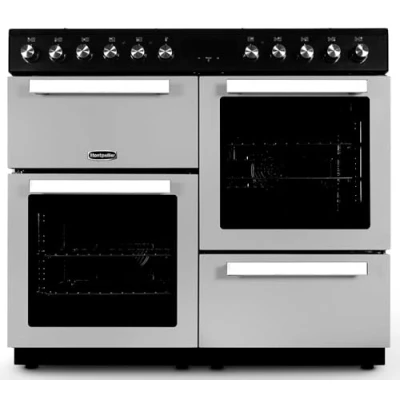 Image of MONTPELLIER MDFRC100X 100 cm Dual Fuel Range Cooker Inox &amp; Chrome, Silver/Grey