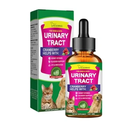 Image of XINYIN Pet Urinary Care Oil Natural Support For Tract Health Cranberry Alleviates Dog Bladder