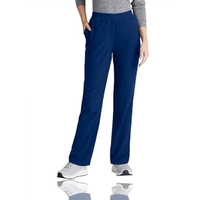 Image of BARCO Skechers Vitality Aura Scrub Pant for Women Mid Rise Medical Pant, 5 Pockets, 4 Way Stretch Women&#039;s Navy, M