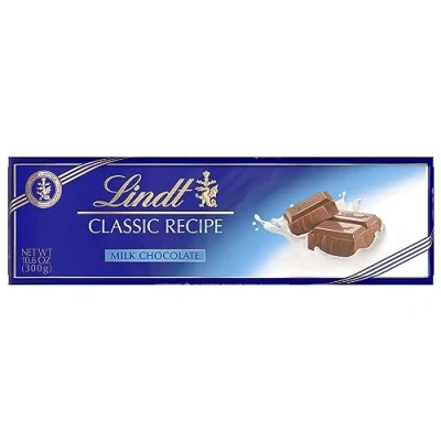 Image of Lindt Swiss Premium Milk Chocolate, 300 Grams Packages (Pack of 4)