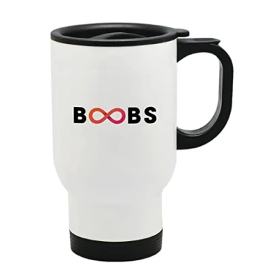 Image of Boobs Thermal Travel Mug Flask Coffee Tea 88