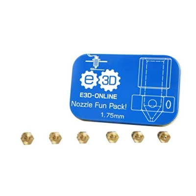 Image of Genuine E3D Nozzle Fun Pack 0.25mm, 0.3mm, 0.35mm, 0.5mm, 0.6mm, 0.8mm Brass Nozzles for V6 HotEnd 3D Printer… (3mm)