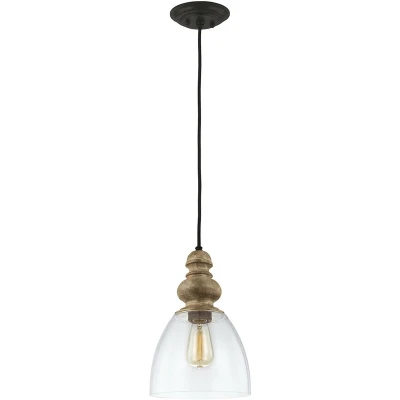Image of Matrimonio 1 Light Dome Pendant Driftwood