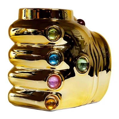 Image of Marvel Avengers Thanos Infinity Gauntlet Ceramic Coffee Mug 20 Oz