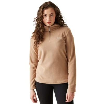Image of Regatta Women&#039;s Sweethart Lightweight Half Zip Fleece Warm Taupe, Size: 24