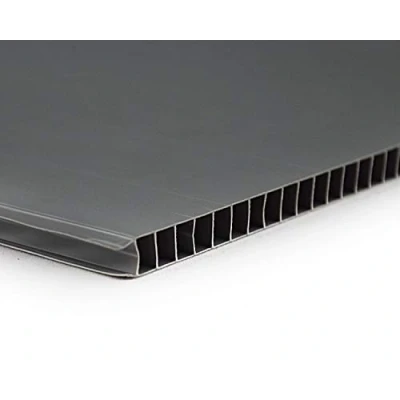 Image of 20 X A4 Sheets of Black Correx Plastic Fluted Sheet Display Board