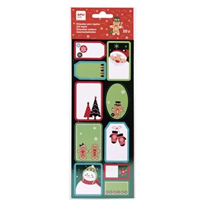 Image of APLI Kids 2 Sheets Santa Gift Tags 18553