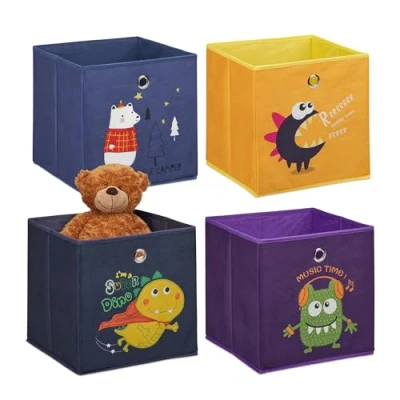 Image of Relaxdays Storage Box for Kids, HxWxD: 30 x cm