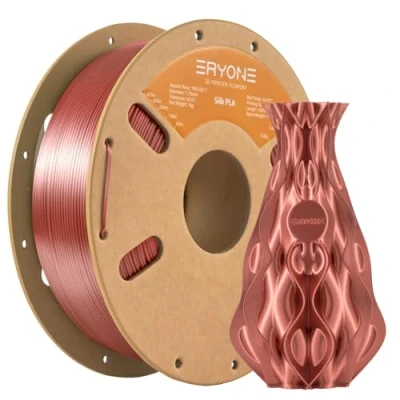 Image of ERYONE Silk PLA Filament 1.75mm, 3D Printer PLA, 0.03mm, 1kg(2.2lbs)/Spool, Copper