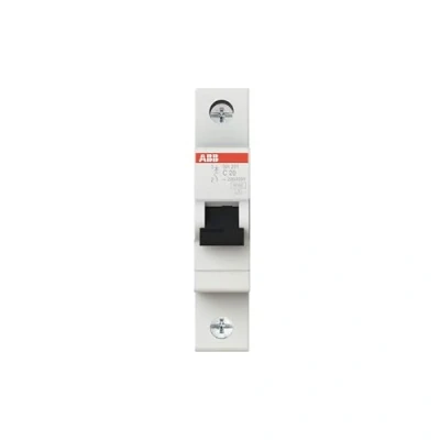 Image of ABB SH201 C20 Miniature Circuit Breaker, 1 Pole, 20 Amp (ABB2CDS211001R0204)