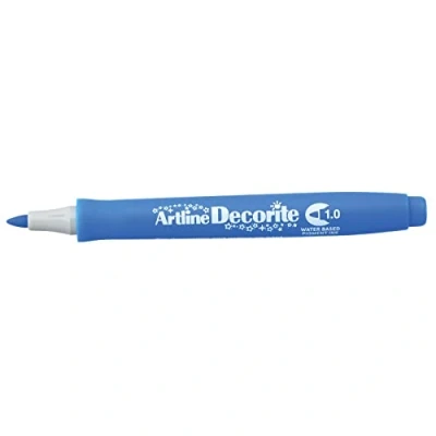 Image of Artline &#039;Decorite&#039; Blue Marker Pen 1.0mm for Card, Glass, Metal and Plastic