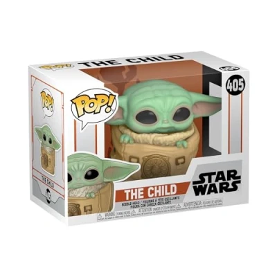 Image of Funko POP! Star Wars: The Mandalorian Grogu (the Child, Baby Yoda) With Bag Collectable Vinyl Figure Gift Idea Official Merchandise Toys for Kids &amp; Adults TV Fans