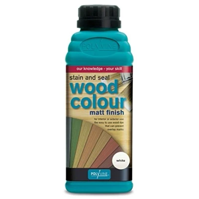 Image of Polyvine Wood Colour White 500ML