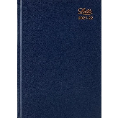 Image of Letts of London Standard A5 Academic 21 22 Week to View 13 Month Diary Blue, TA3XBL