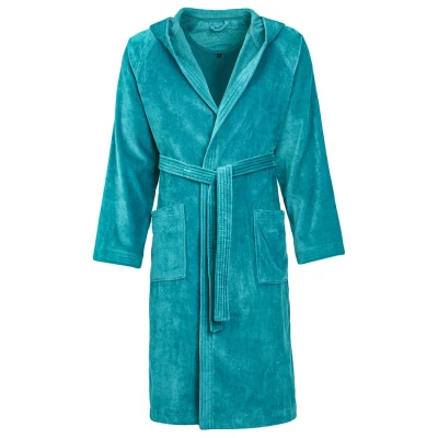 Image of Vossen Texas Unisex Dressing gown, Size: Small, Lagoon
