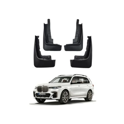 Image of YLOXFW Car Mud Flaps Mudguard Fender for BMW X7 2019 2024 Front and Rear Mudflaps Splash Guards Heavy Duty Flares 4 PC Auto Accessories,Send 1 Wash Towel,without pedal