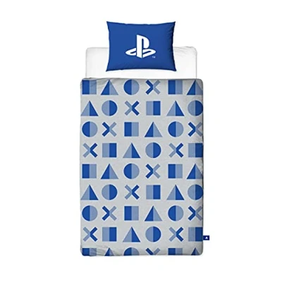 Image of PlayStation Official Duvet Cover Layer Design Reversible 2 Sided Bedding Cover, Pillow Case Included (Single)