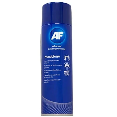 Image of AF Maxiclene Foam Cleaner Extra powerful Anti static Surface for Desks, White Boards, Carpet, Upholstery, Cars, Rubber etc. 400ml MXL400