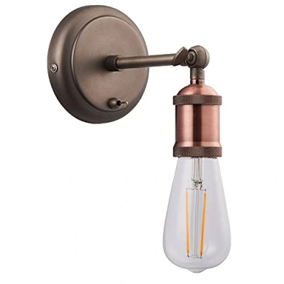 Image of Industrial Design Hall 1Lt Wall Light 40W SW Copper Aged Pewter Material