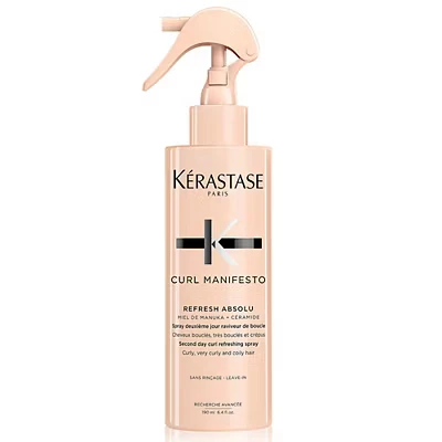 Image of Kérastase Curl Manifesto, Reactivating Spray For In between Washes, Curly and Coily Hair, With Manuka Honey Ceramide, Refresh Absolu, 190 ml